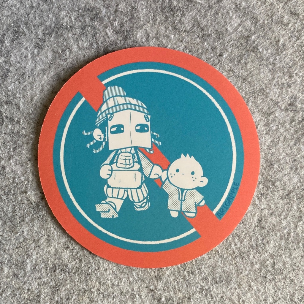 少年誘拐ステッカー単品(標識)