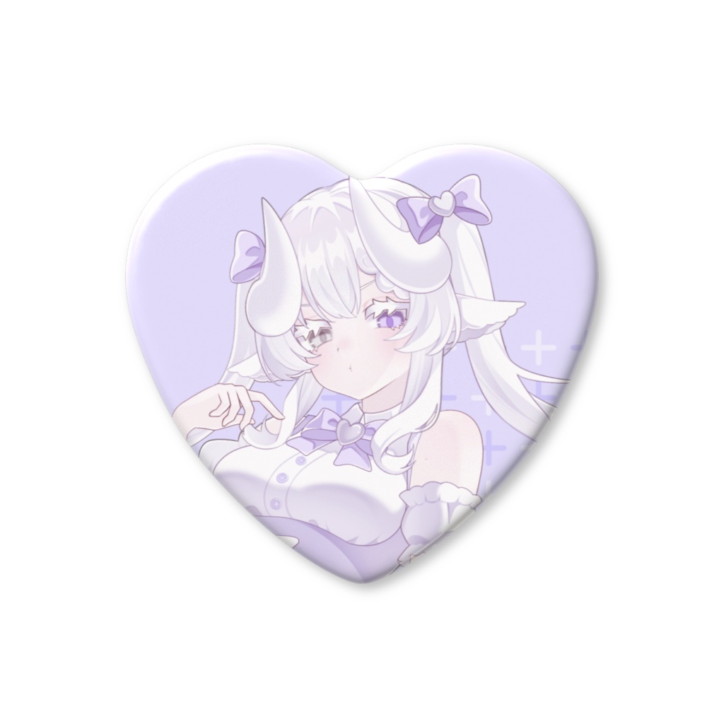 【8/18まで限定販売】3周年&生誕祭&オリソンリリース記念♡小悪魔缶バッジ【夢栞あるぷ/Vtuber】
