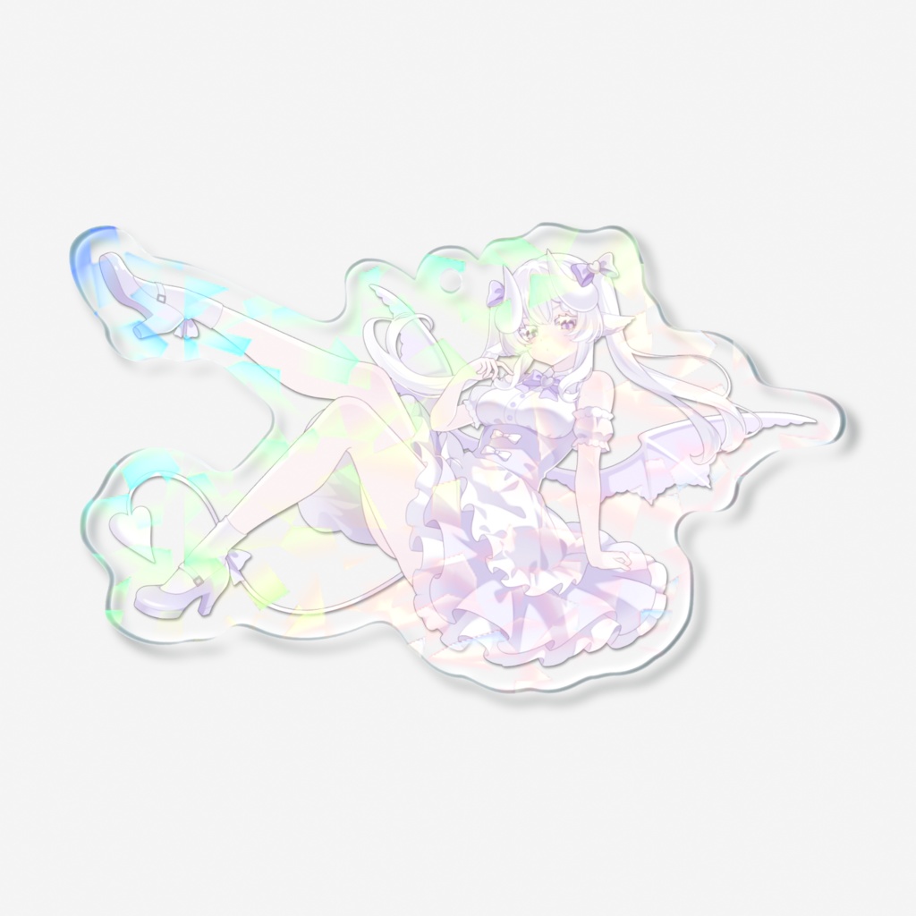 【8/18まで限定販売】3周年&生誕祭&オリソンリリース記念♡小悪魔アクリルキーホルダー【夢栞あるぷ/Vtuber】
