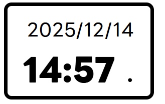 配信用シンプル時計