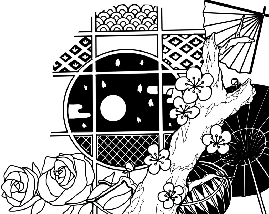 和柄モノトーンiPhoneカバー