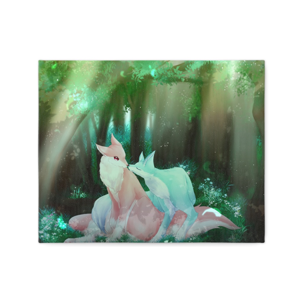 «静かな森の愛花»キャンバス