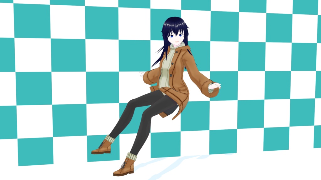 オリジナル3Dモデル_ユキナ_私服ver