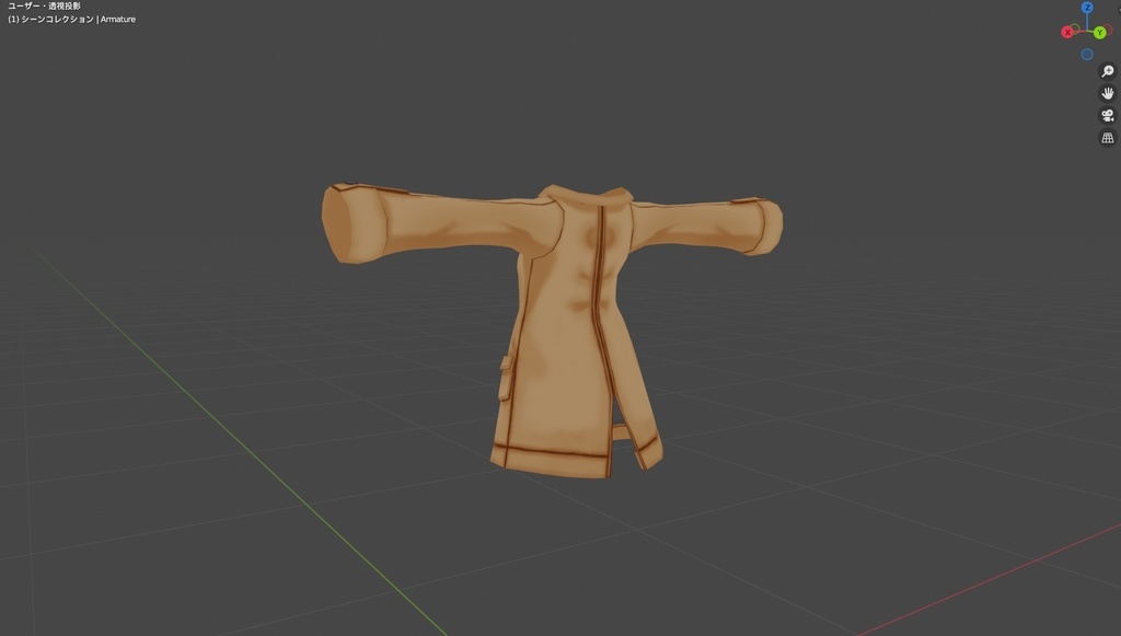 オリジナル3Dモデル_ユキナ_私服ver