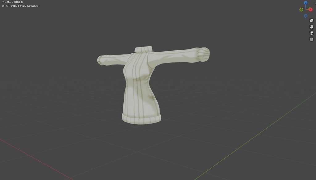 オリジナル3Dモデル_ユキナ_私服ver