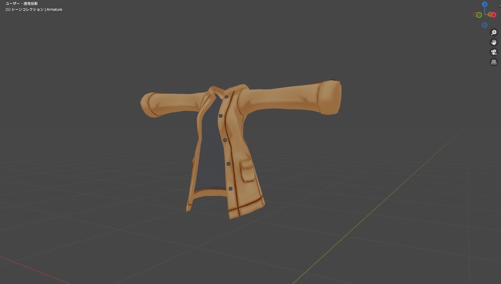 オリジナル3Dモデル_ユキナ_私服ver