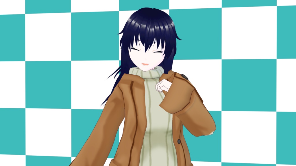 オリジナル3Dモデル_ユキナ_私服ver