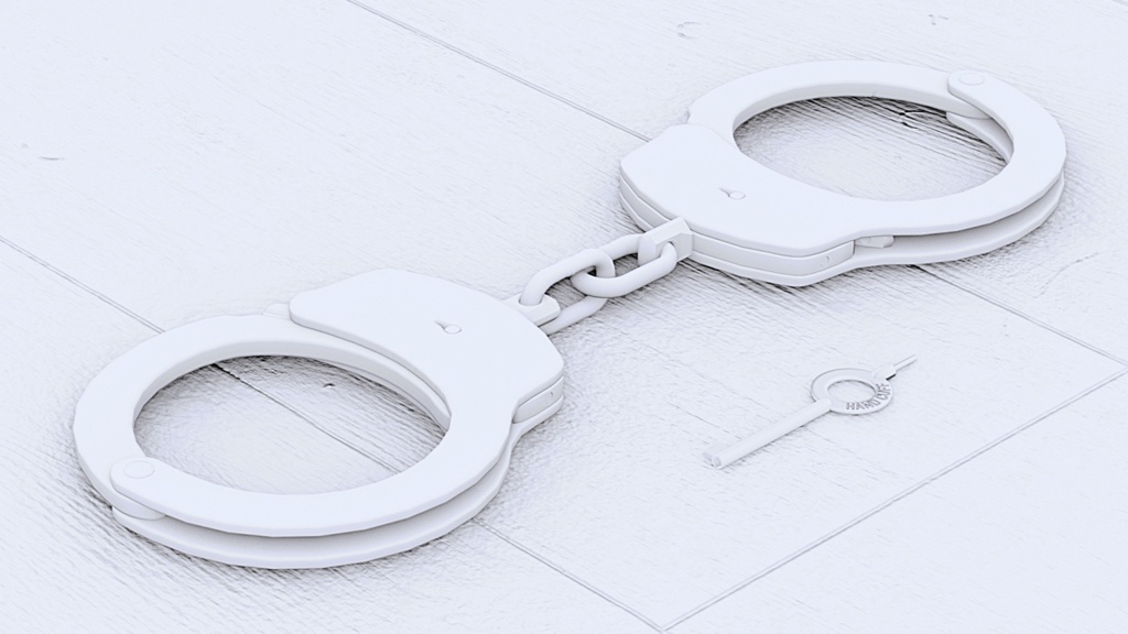 【3Dモデル】手錠/HANDCUFF/ハンドカフ