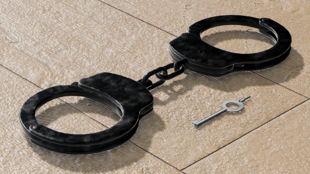 【3Dモデル】手錠/HANDCUFF/ハンドカフ