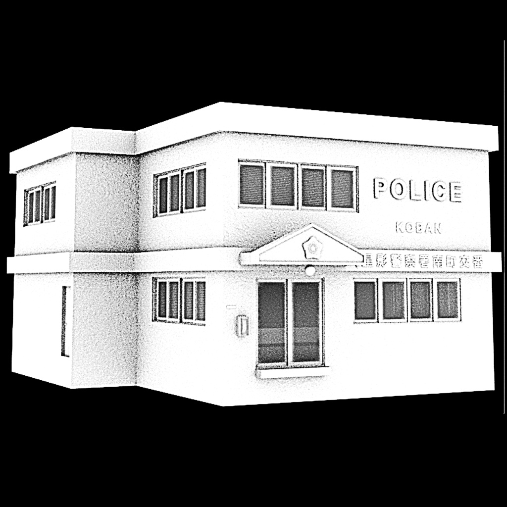 【3Dモデル】交番/KOBAN/POLICE BOX/PB