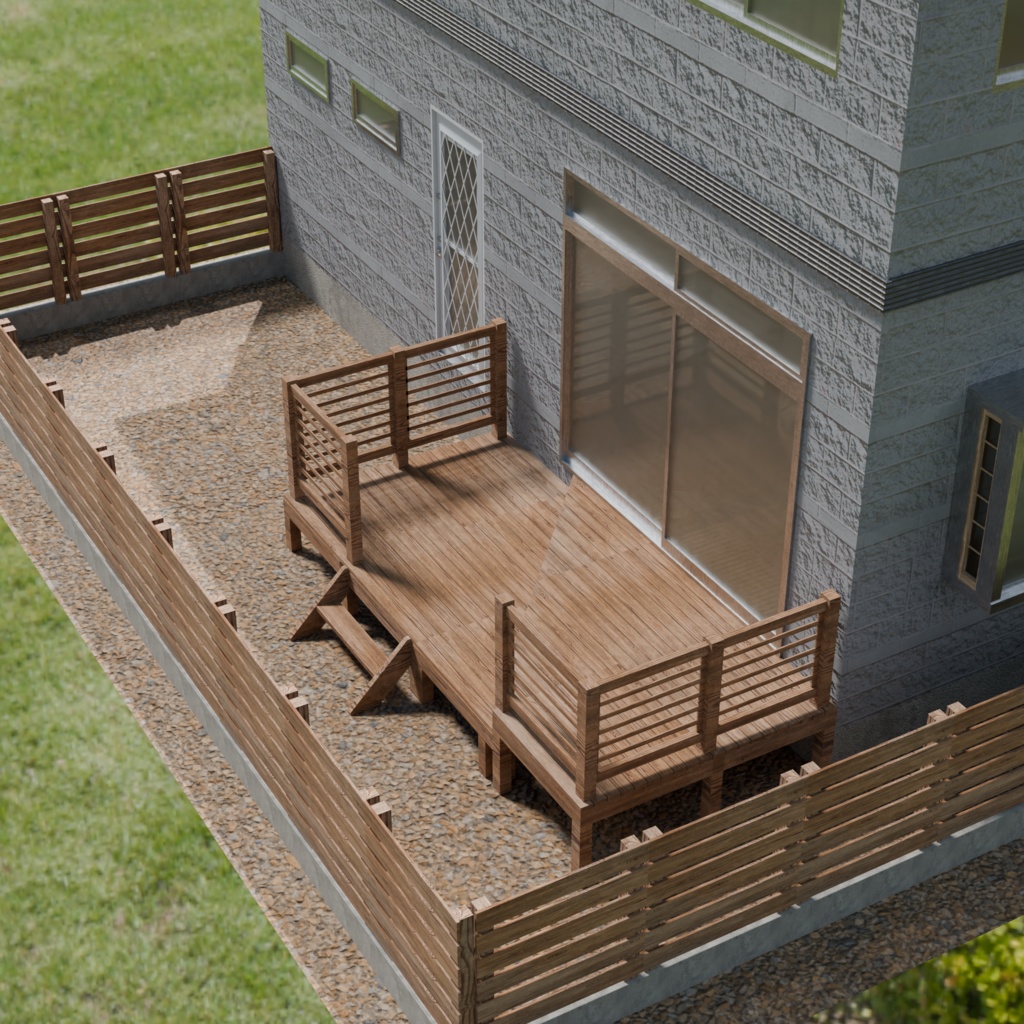 【3DModel】住宅街セット01(5軒まとめて)【郊外の街】|Suburban Japan:Housing Set 01