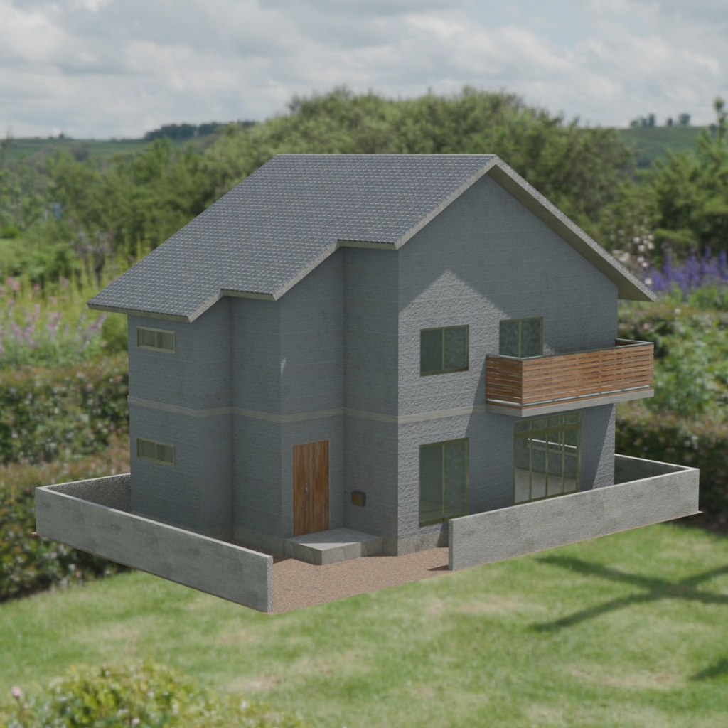 【3DModel】住宅街セット01(5軒まとめて)【郊外の街】|Suburban Japan:Housing Set 01