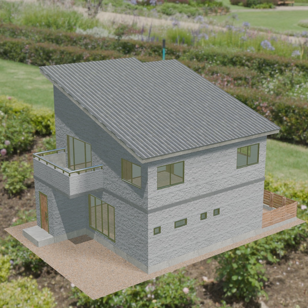 【3DModel】住宅街セット01(5軒まとめて)【郊外の街】|Suburban Japan:Housing Set 01