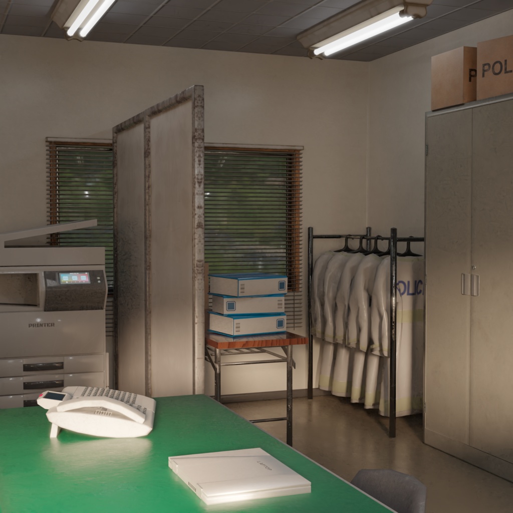 【3DModel】交番(内装&デモシーン有)KOBAN