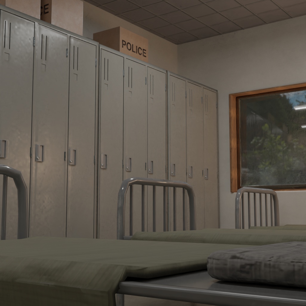 【3DModel】交番(内装&デモシーン有)KOBAN