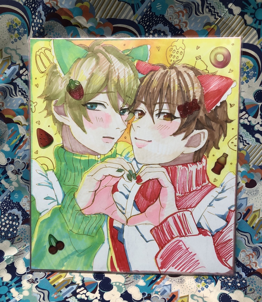 みどちあジャージメイド色紙