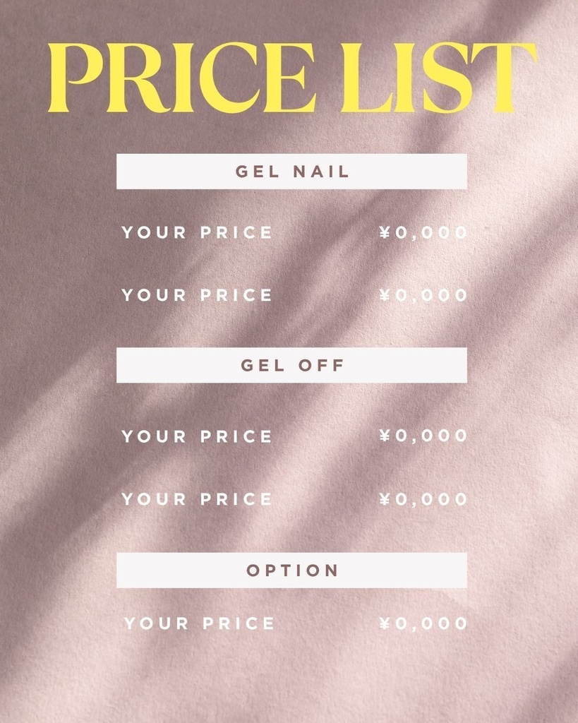 【ネイル/美容系】インスタFEED投稿テンプレート|Canva対応/スマホOK/商用利用可