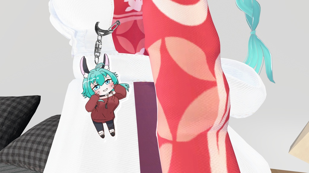 兎のののアクリルキーホルダー【VRChat想定】