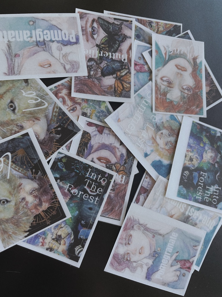 花京院 ランダム長方形シール