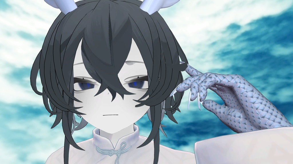 【+head】龍化セット(手袋・尻尾・角)