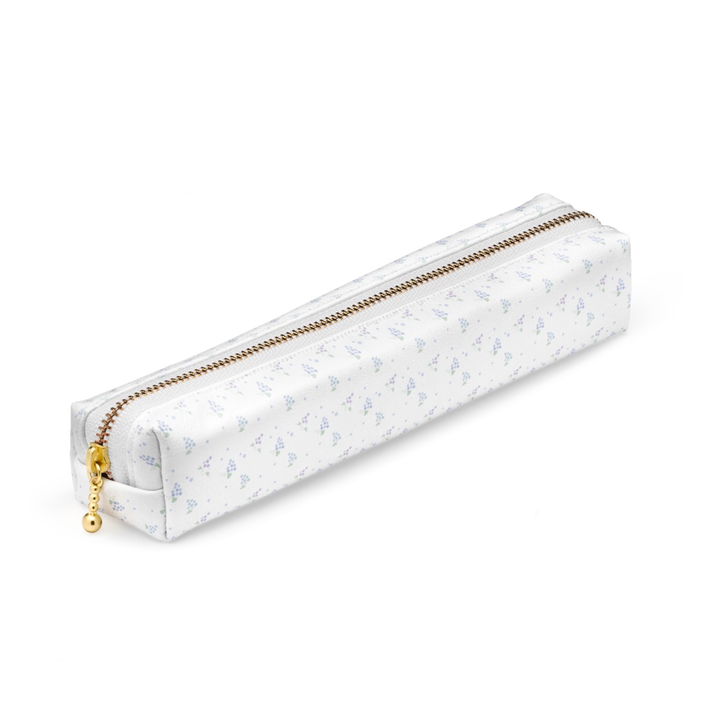 ペンケース - 20 x 4 x 4cm - ぶどう柄