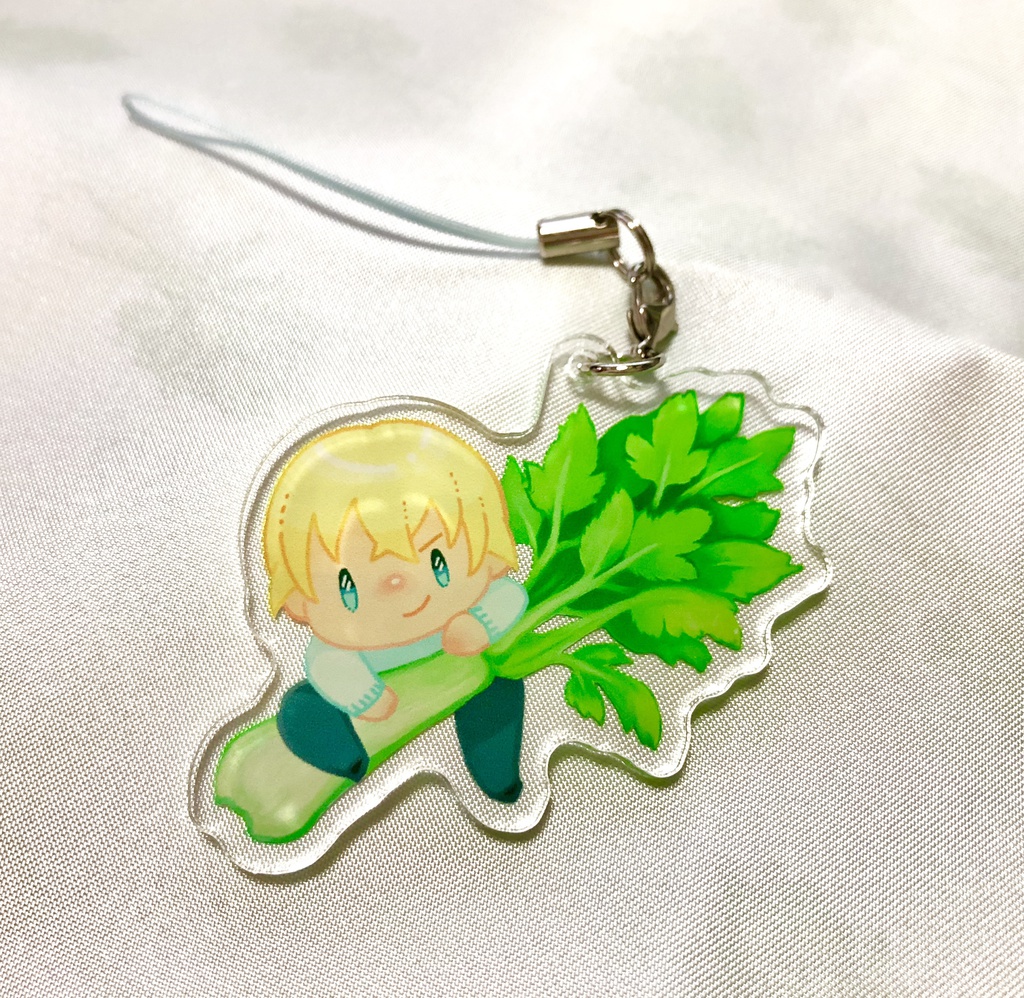 とおるくんのセロリポーチ(アクリルストラップ付き)