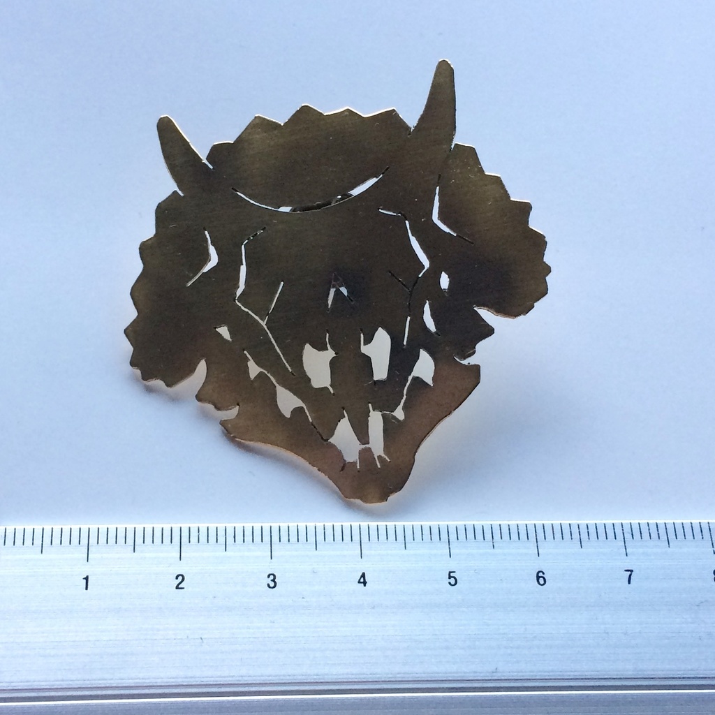 トリケラトプスピンバッジ