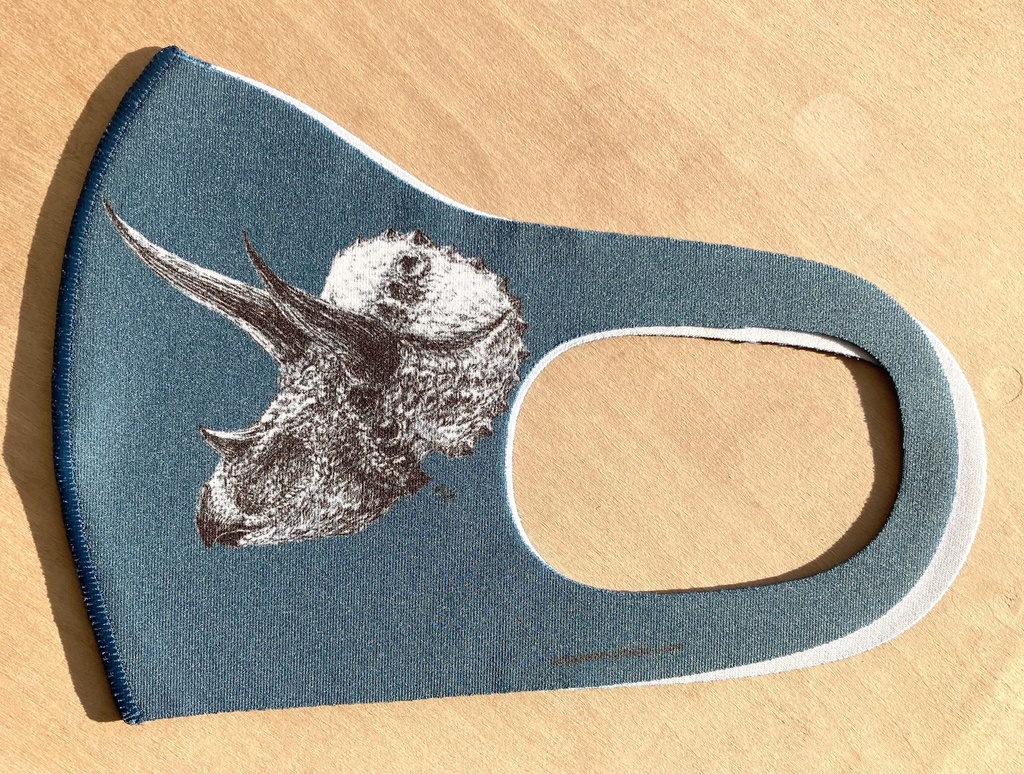 30%OFFセール!トリケラトプス抗菌マスク(おまけペーパー付き)