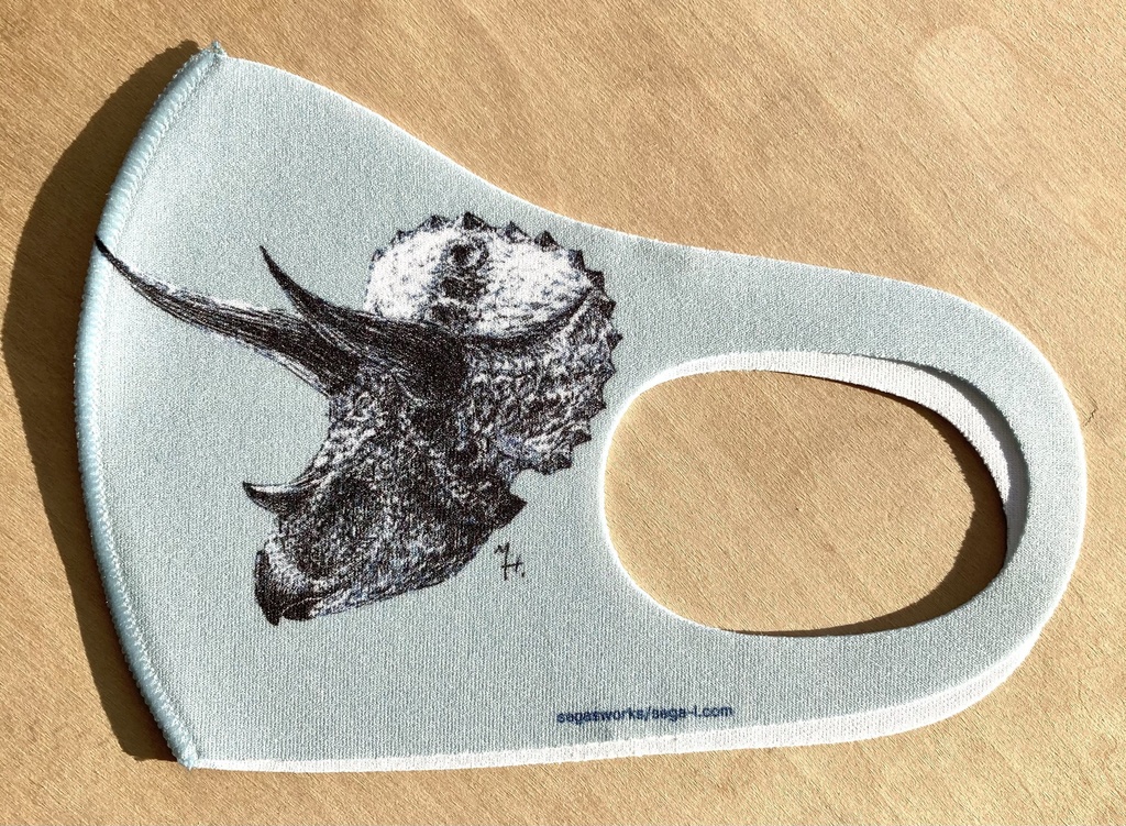 30%OFFセール!トリケラトプス抗菌マスク(おまけペーパー付き)