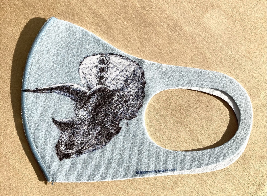 30%OFFセール!トリケラトプス抗菌マスク(おまけペーパー付き)