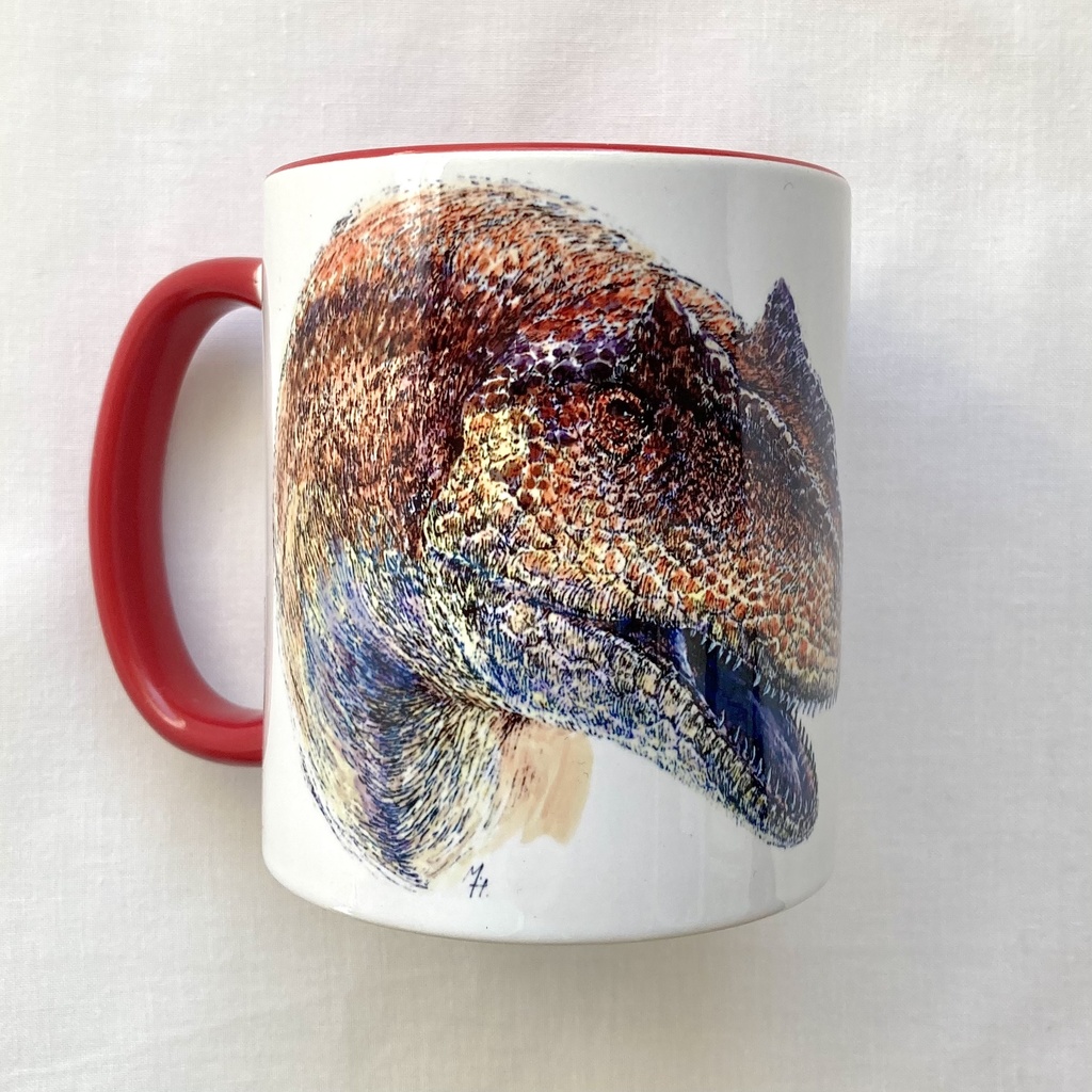 アロサウルス　カラーマグカップ（赤）（黒）