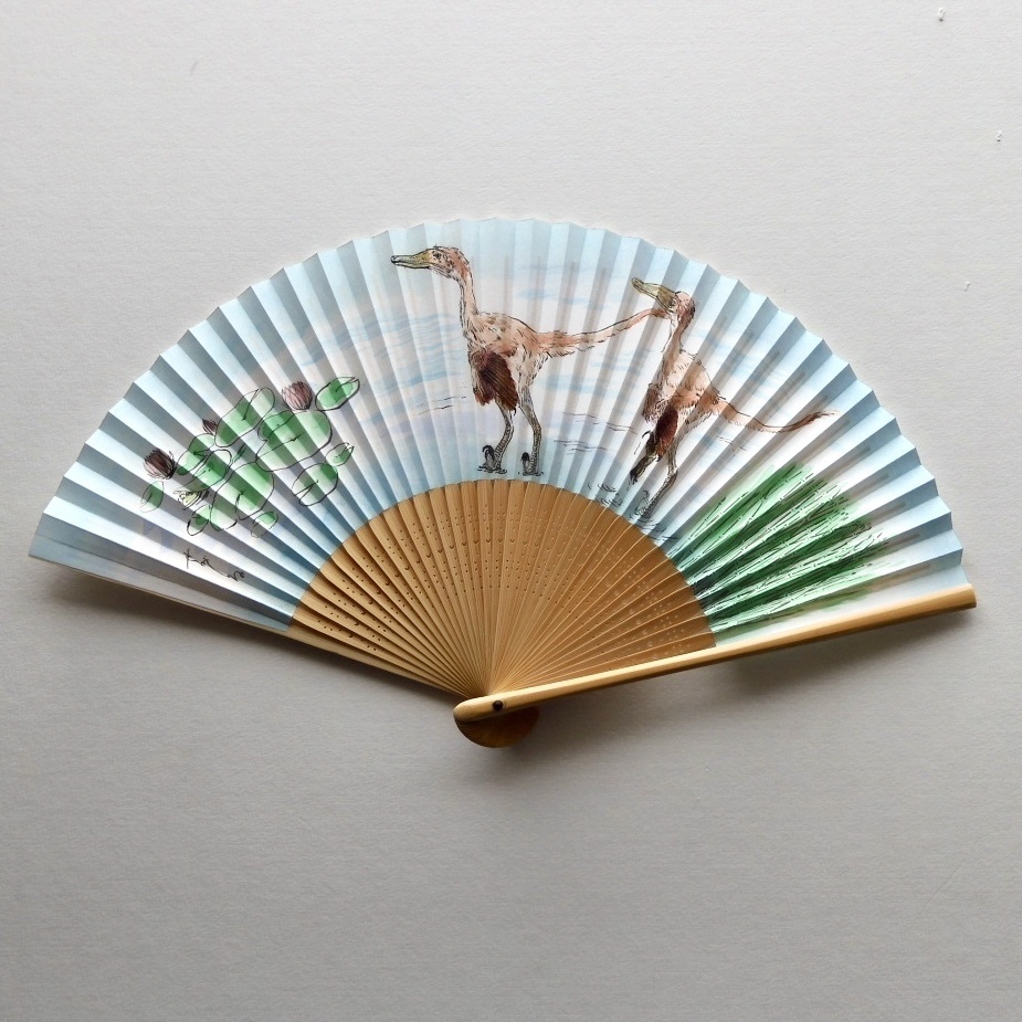 恐竜の扇子