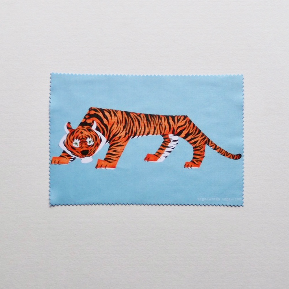 トラのメガネ拭き