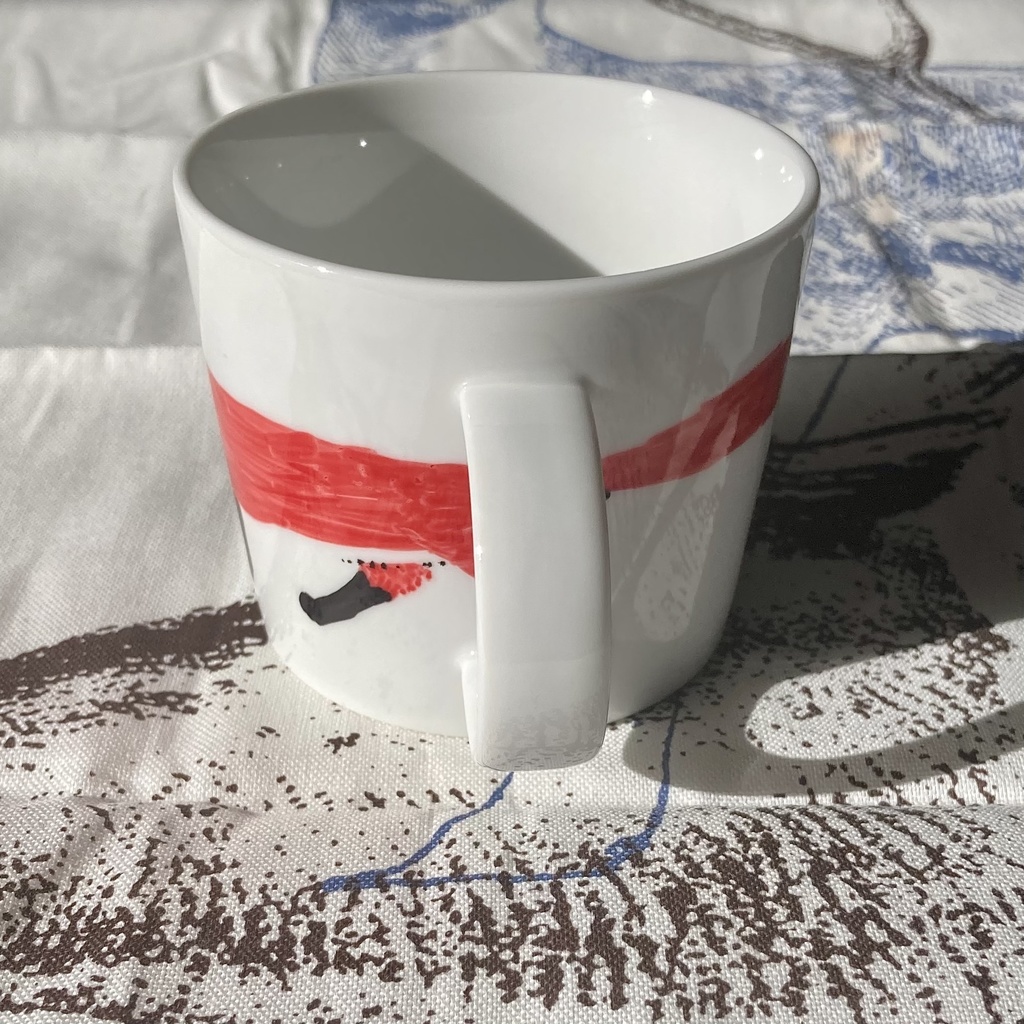 手描き上絵付けマグカップ