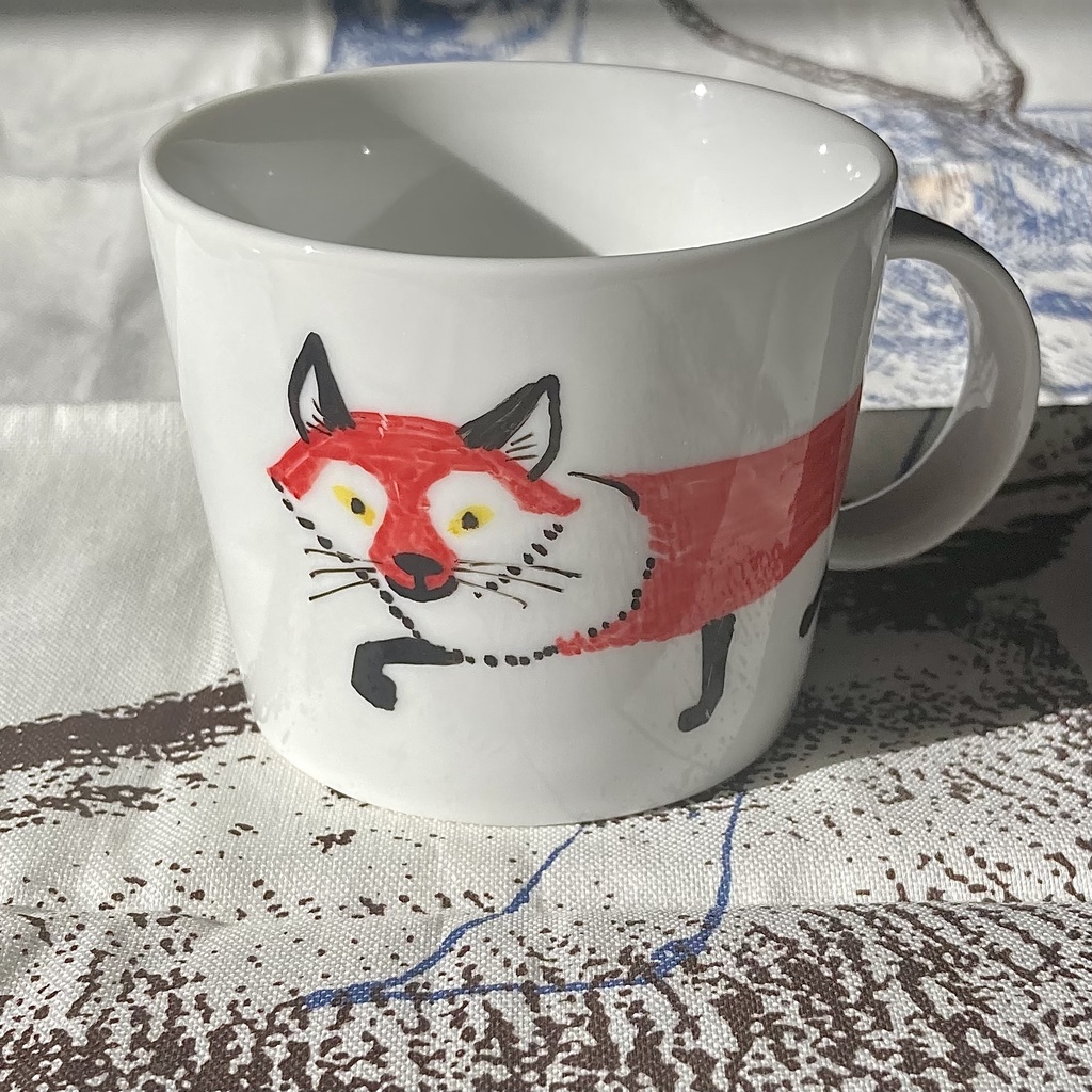 手描き上絵付けマグカップ