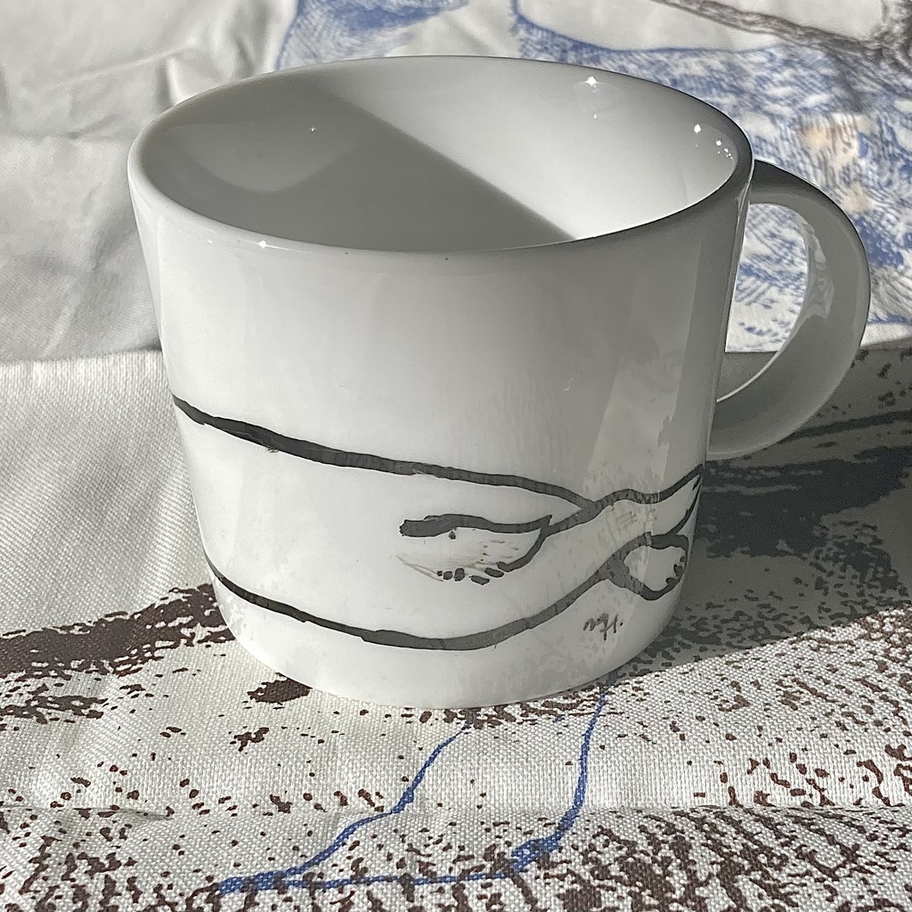 手描き上絵付けマグカップ