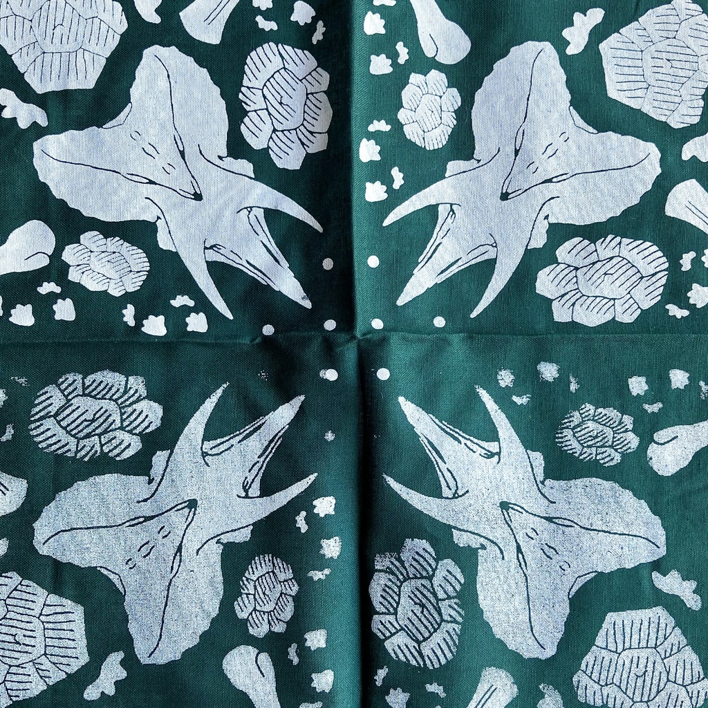 トリケラトプスバンダナ(深緑)