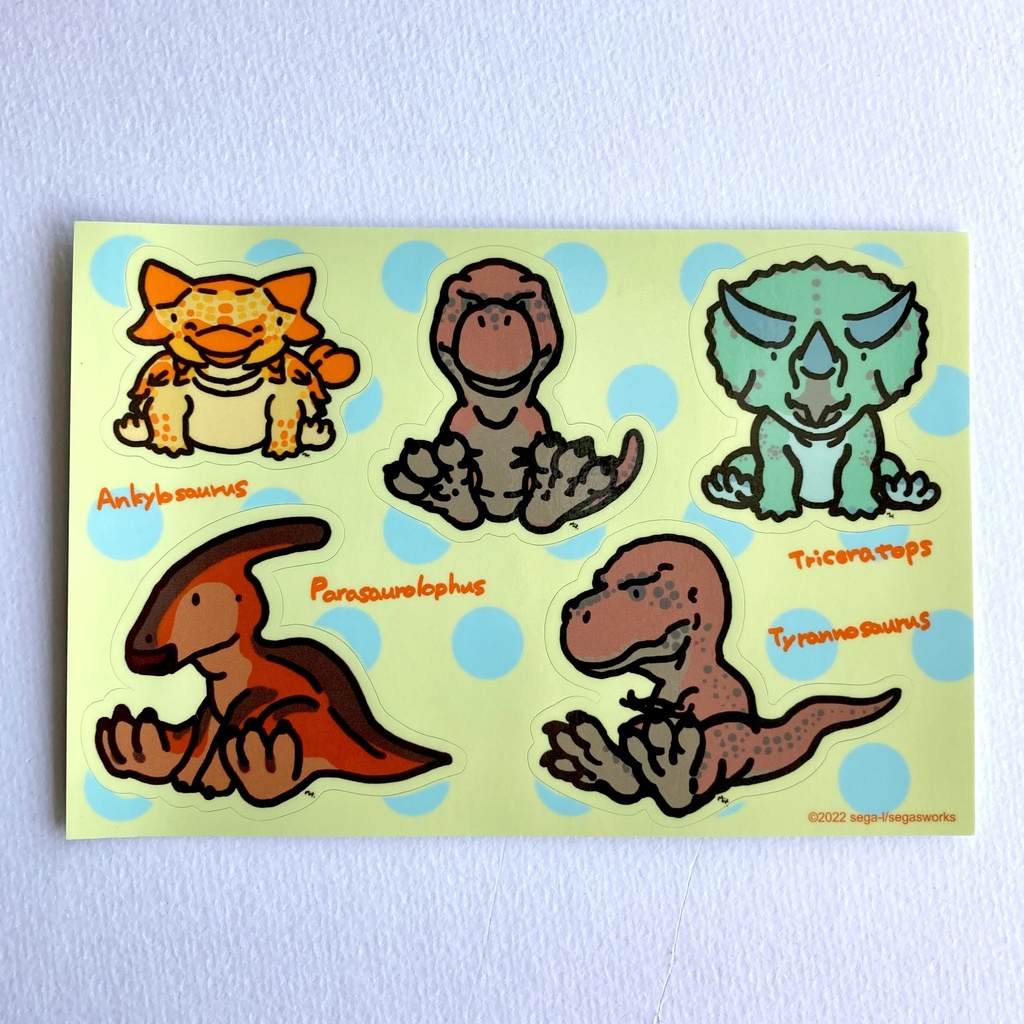 ファンシー復元恐竜 マルチステッカー(おまけペーパー付き)
