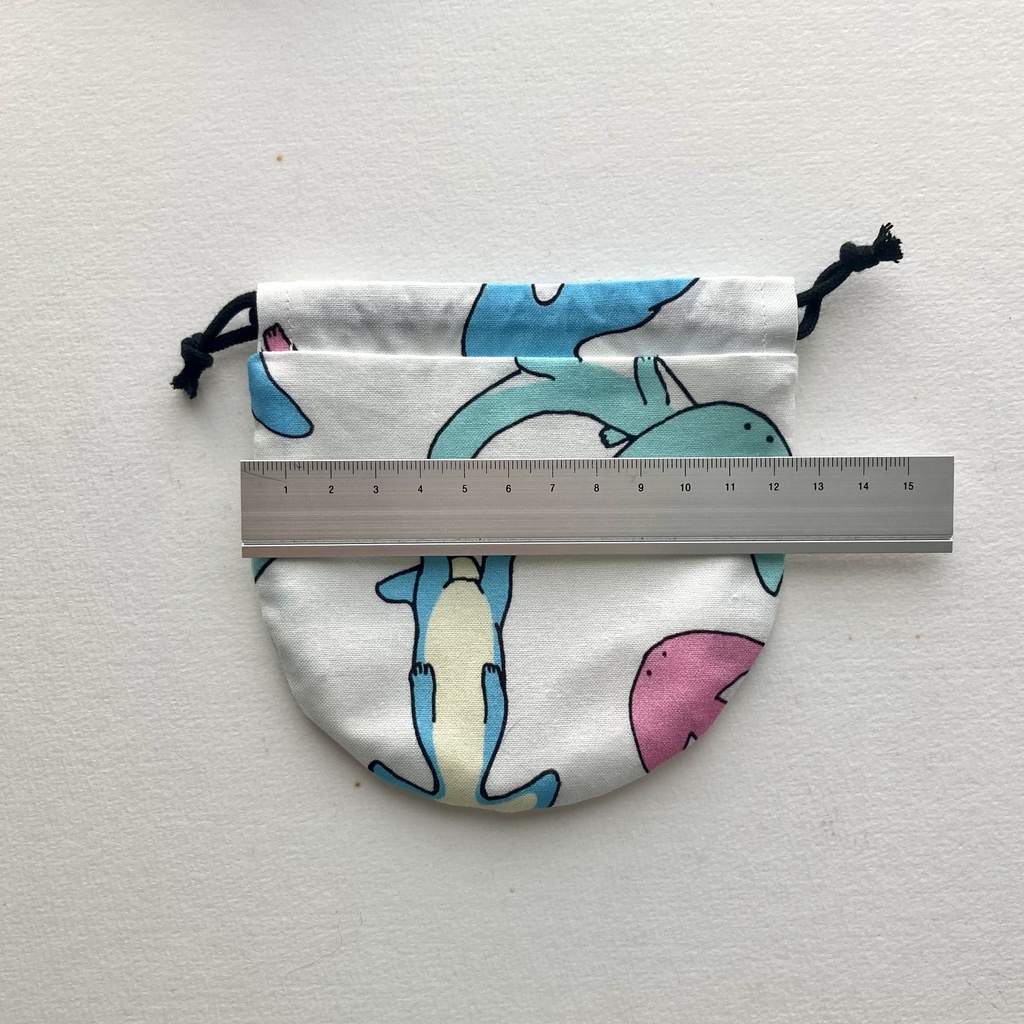 古生物柄 飴ちゃんを入れたくなる小さな巾着