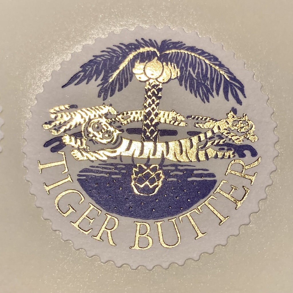 トラちゃん(トラバター)箔押し切手風シール