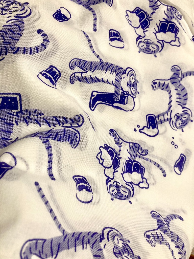 ビールとトラちゃん手ぬぐい