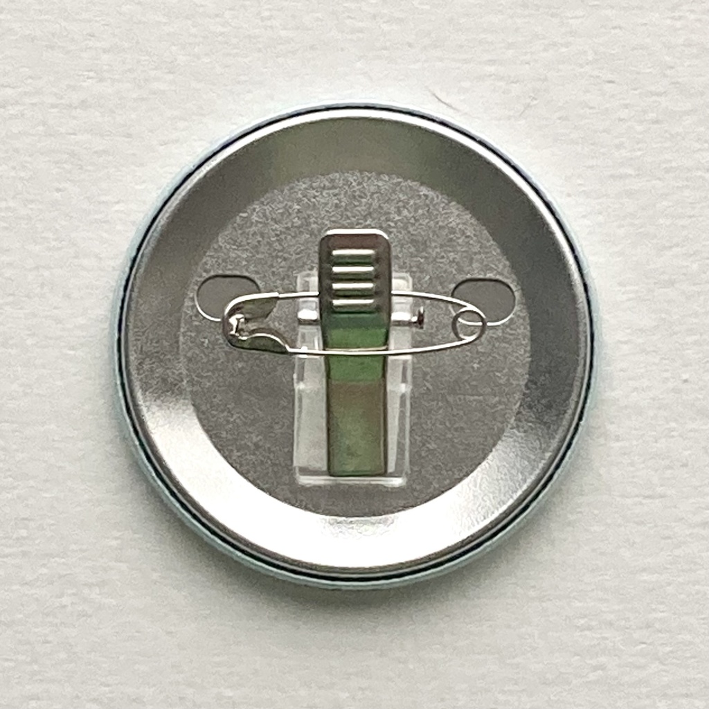 クリームソーダとトラちゃん φ57mm オーロララメ缶バッジ