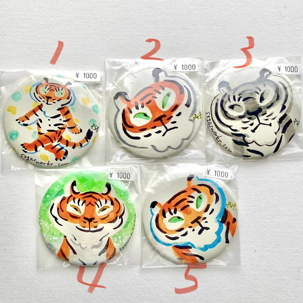 原画イラスト φ75mm缶ミラー