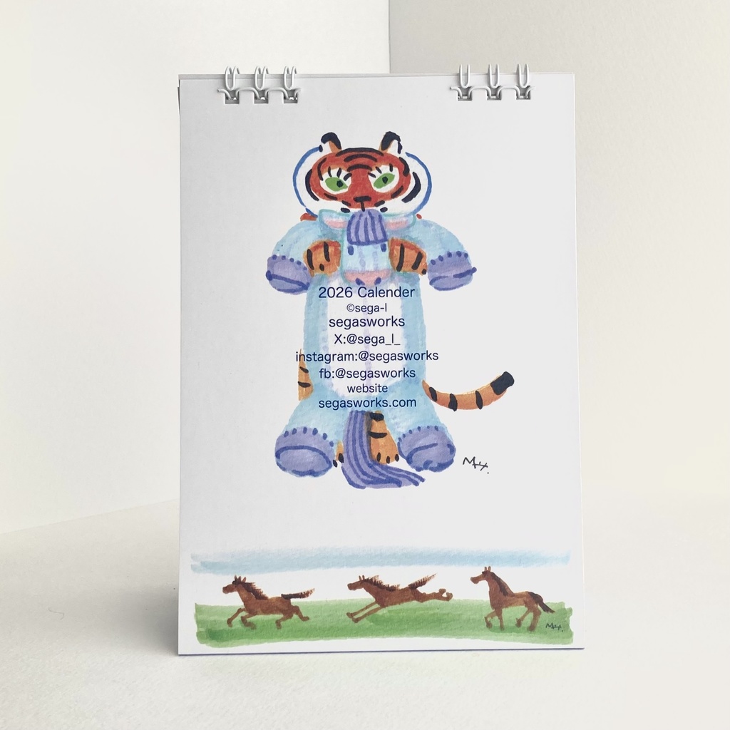 2026 1月始まり トラちゃんと干支カレンダー