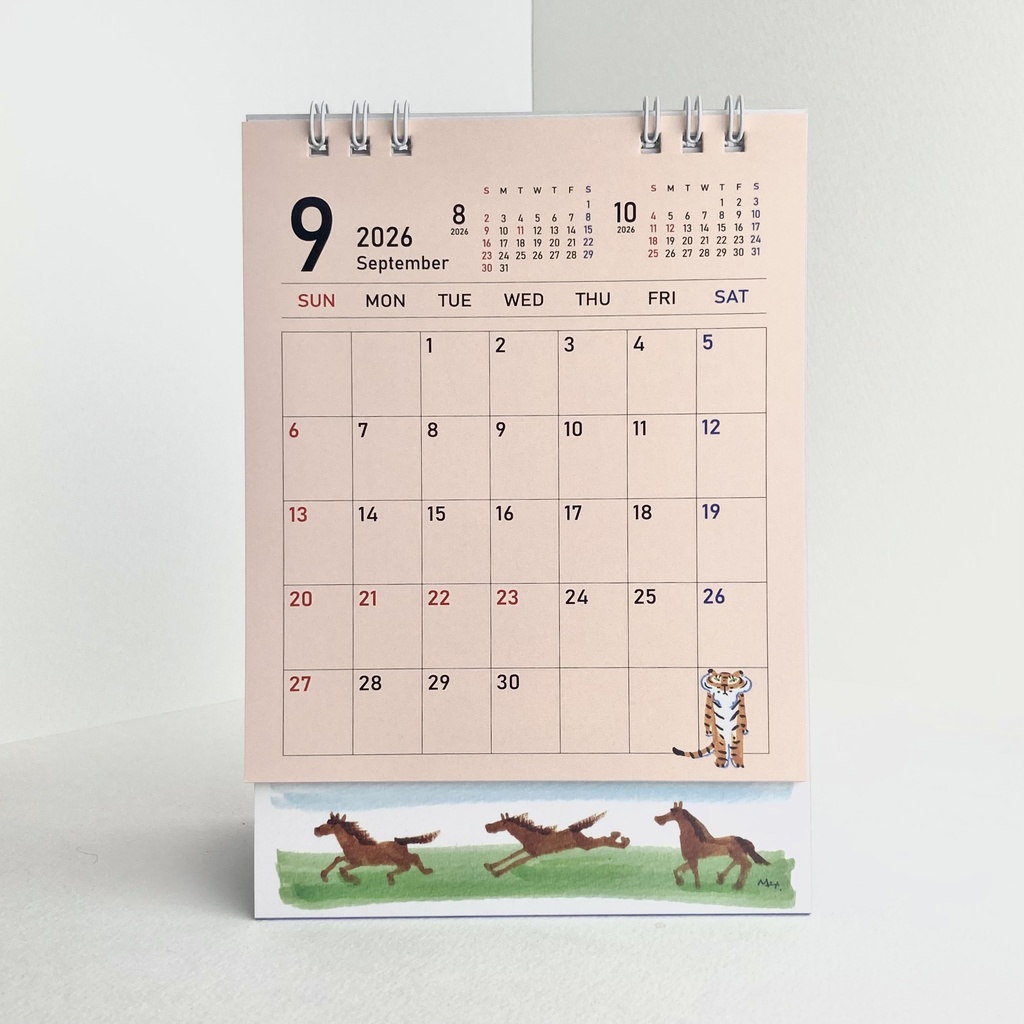 2026 1月始まり トラちゃんと干支カレンダー