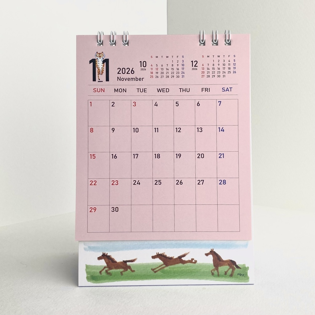 2026 1月始まり トラちゃんと干支カレンダー