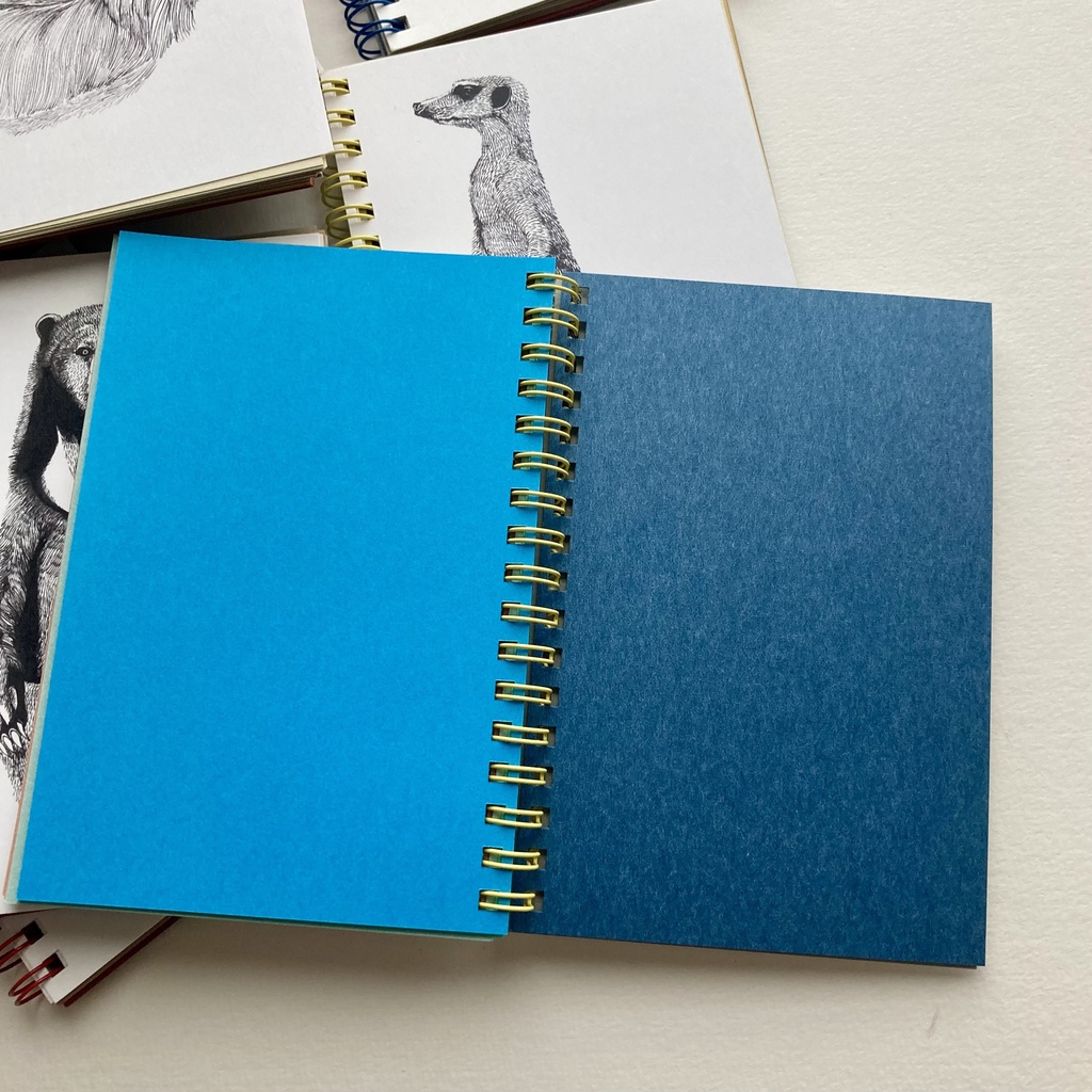 動物イラスト リングメモ帳