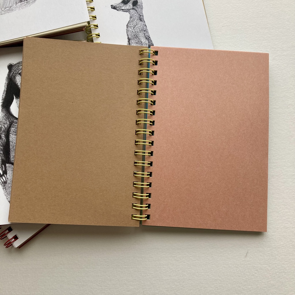 動物イラスト リングメモ帳