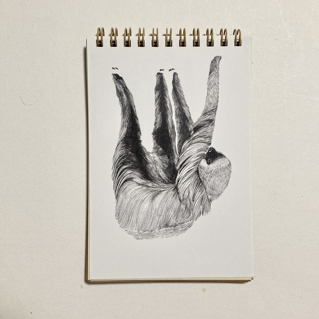 動物イラスト リングメモ帳