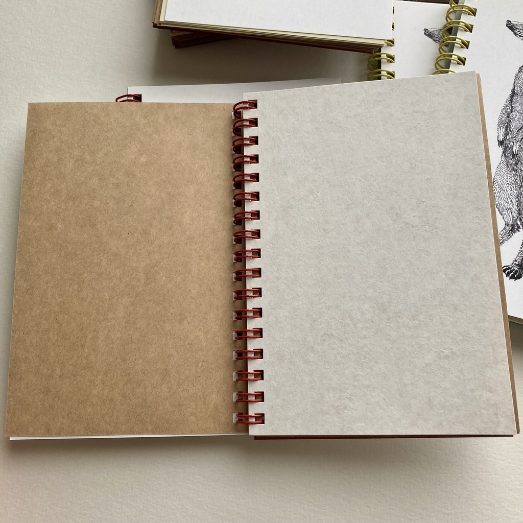 動物イラスト リングメモ帳